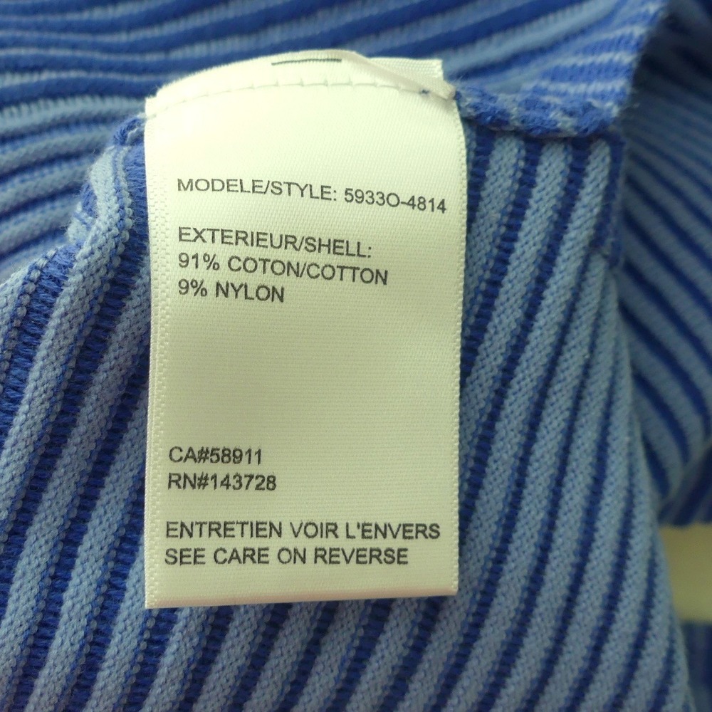 Tribal Jeans Womens Blue Striped Turtleneck Sweater Cotton Blend 5933O-4814 M - Picture 4 of 7